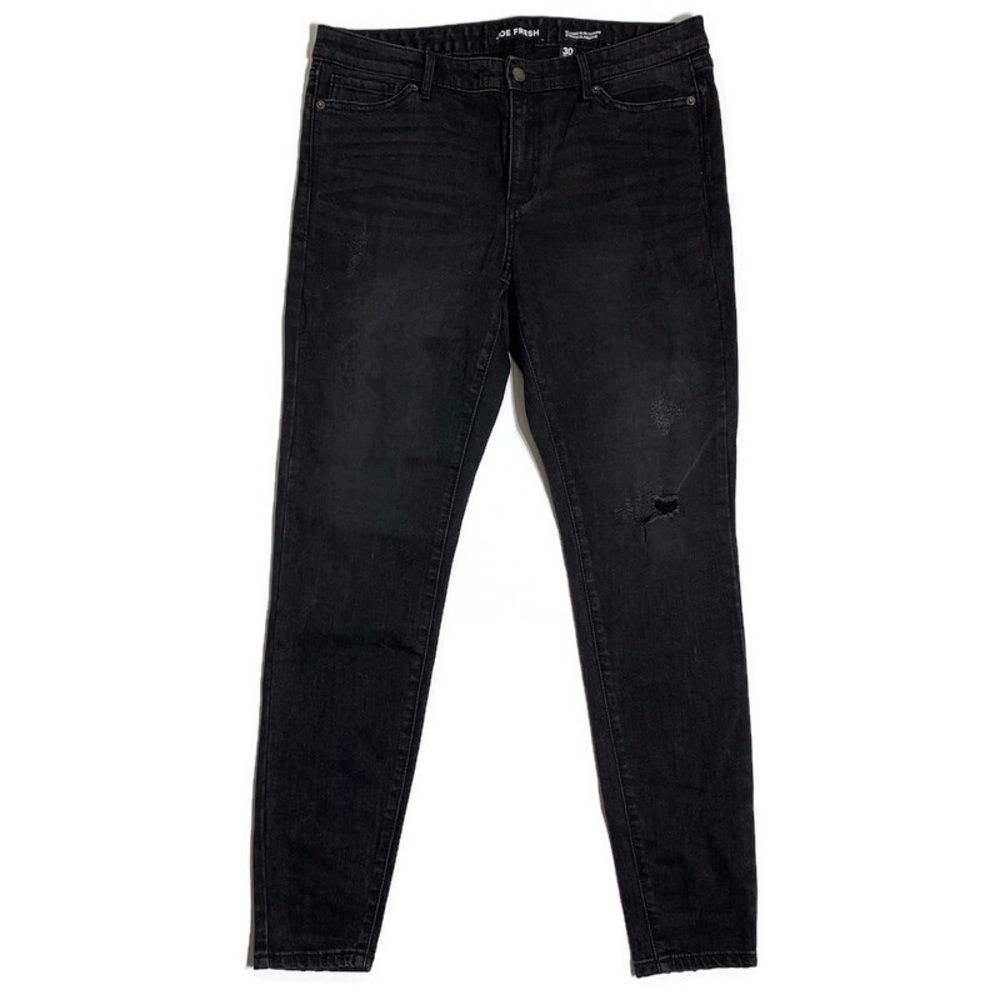 JOE fresh classic slim distressed charcoal grey jeans